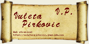 Vuleta Pirković vizit kartica